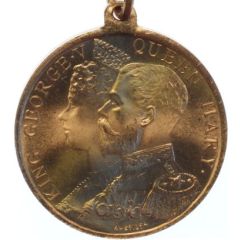 Medal - George V Coronation, Tunbridge Wells, gilt brass