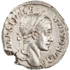Denarius - Severus Alexander P M TR P X COS III P P, Mars