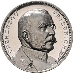 Medal - War of Austria/Hungary and Germany against France, Russia, England and others - Archduke Friedrich