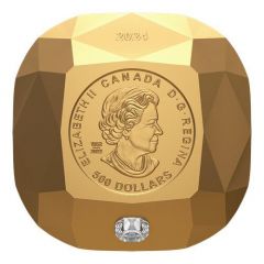 500 Dollars - In the name of Elizabeth II De Beers Ideal Cushion Diamond