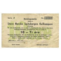 10 Øre Great Norwegian Spitsbergen Coal Company