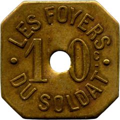 10 Centimes -Foyer du Soldat - Rennes 35