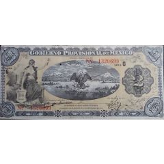 2 Pesos Gobierno Provisional de Mexico
