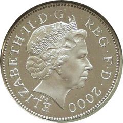 2 Pence - Elizabeth II 4th portrait, Welsh Plumes, Silver Proof