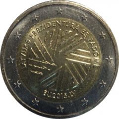 2 Euros Latvian Presidency of the Council of the European Union