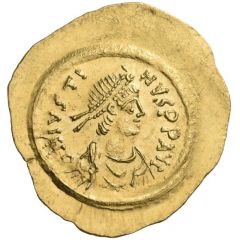 Tremissis - Justin II VICTORIA AVGVSTORVM, Constantinopolis