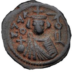 Follis / Fals - Anonymous Facing bust type - Hims mint - Arab-Byzantine