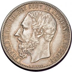5 Francs - Léopold II