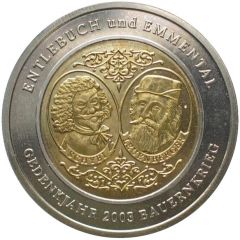 100 Batzen - Bauernkrieg 1653 bimetallic