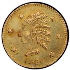 50 Cents - British Columbia Gold Indian head