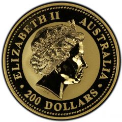 200 Dollars - Elizabeth II 4th Portrait - Year of the Horse - Gold Bullion Coin