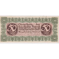 50 Pfennigs Saccharin-Fabrik AG