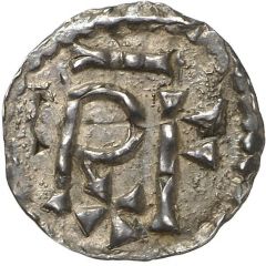 Denier - Pepin the Short Verdun mint, VIIRDUII