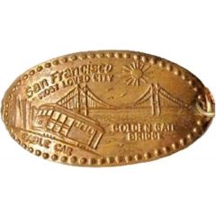San Francisco California Souvenir Elongated Coin