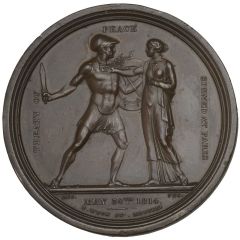 Medal - George III Treaty of Paris, T. Wyon, bronze