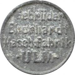1 Pfennig - Ulm Gebrüder Eberhardt Masch. Fabrik