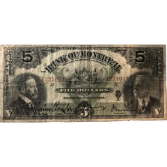 5 Dollars Bank of Montreal
