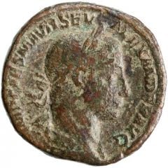 Dupondius - Severus Alexander P M TR P VII COS II P P S C, Mars