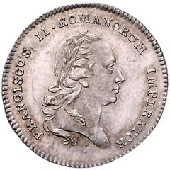 1 Ducat Silver pattern strike, Coronation