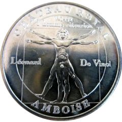Monnaie de Paris Tourist Token - Amboise Château royal - L`homme vitruvien