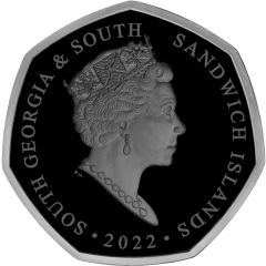 50 Pence - Elizabeth II Platinum Jubilee, Coloured