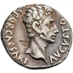 Denarius - Augustus VOT P SVSC PRO SAL ET REDIT I O M SACRVM, Mars
