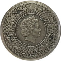 2 Dollars - Elizabeth II Norse Dragon