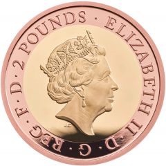2 Pounds - Elizabeth II 75th VE Day, Gold Proof