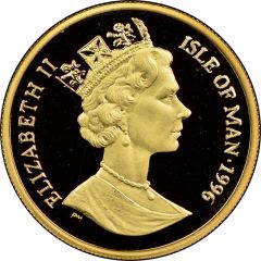 1/5 Crown - Elizabeth II Sir Lancelot; Gold