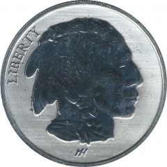 1 oz Silver Asahi Refining - Buffalo Nickel - Reverse Proof