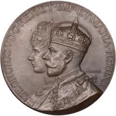 Medal - George V Coronation, Worcestershire, bronze