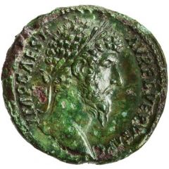 Sestertius - Lucius Verus and Marcus Aurelius CONCORD AVGVSTOR TR P COS II S C