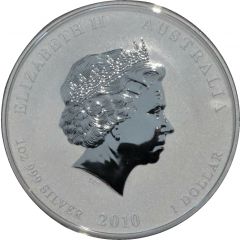 1 Dollar - Elizabeth II 4th Portrait - Year of the Tiger - Silver Bullion Coin