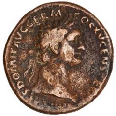 As - Domitian FORTVNAE AVGVSTI S C, Fortuna