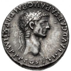 Denarius - Claudius PACI AVGVSTAE, Pax and Nemesis