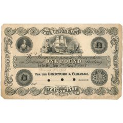 1 Pound - Victoria Union Bank of Australia Limited
