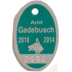 Dog Tax Token Amt Gadebusch 2010-2014