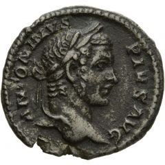 Denarius - Caracalla VICTORIAE AVGG, Victory