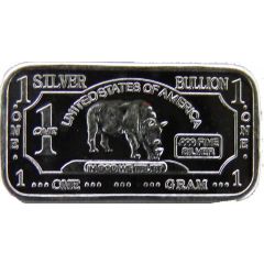 1 Gram Silver CMC Mint - Rhino