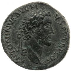 Sestertius - Antoninus Pius DES IIII S C, Salus