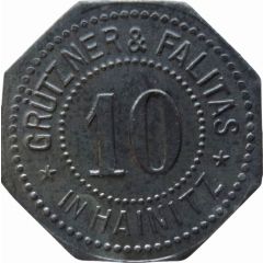 10 Pfennig - Hainitz Grützner and Faltis