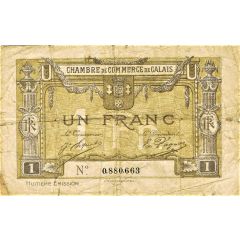 1 Franc - Chambre de Commerce de Calais 62
