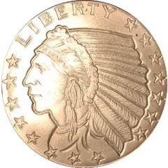 1/4 oz Silver Golden State Mint - Incuse Indian Head