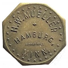 5 Cents - H.W. Mueller Hamburg, Minnesota