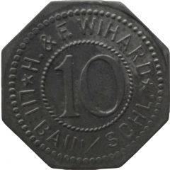 10 Pfennig - Liebau H. and F. Wihard