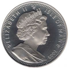 1 Crown - Elizabeth II Olympics Beijing - Archer and Terracotta soldier, silver proof issue