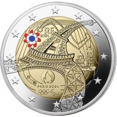 2 Euro Olympic Games, Paris, Colored