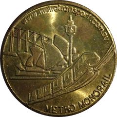 Medal - NSW - Sydney Metro Monorail Tourist Souvenir