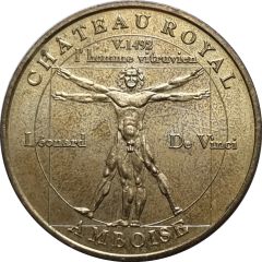 Monnaie de Paris Tourist Token - Amboise Château royal - L'homme vitruvien