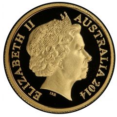 10 Dollars - Elizabeth II 4th Portrait - A Voyage to Terra Australis - Gold Proof